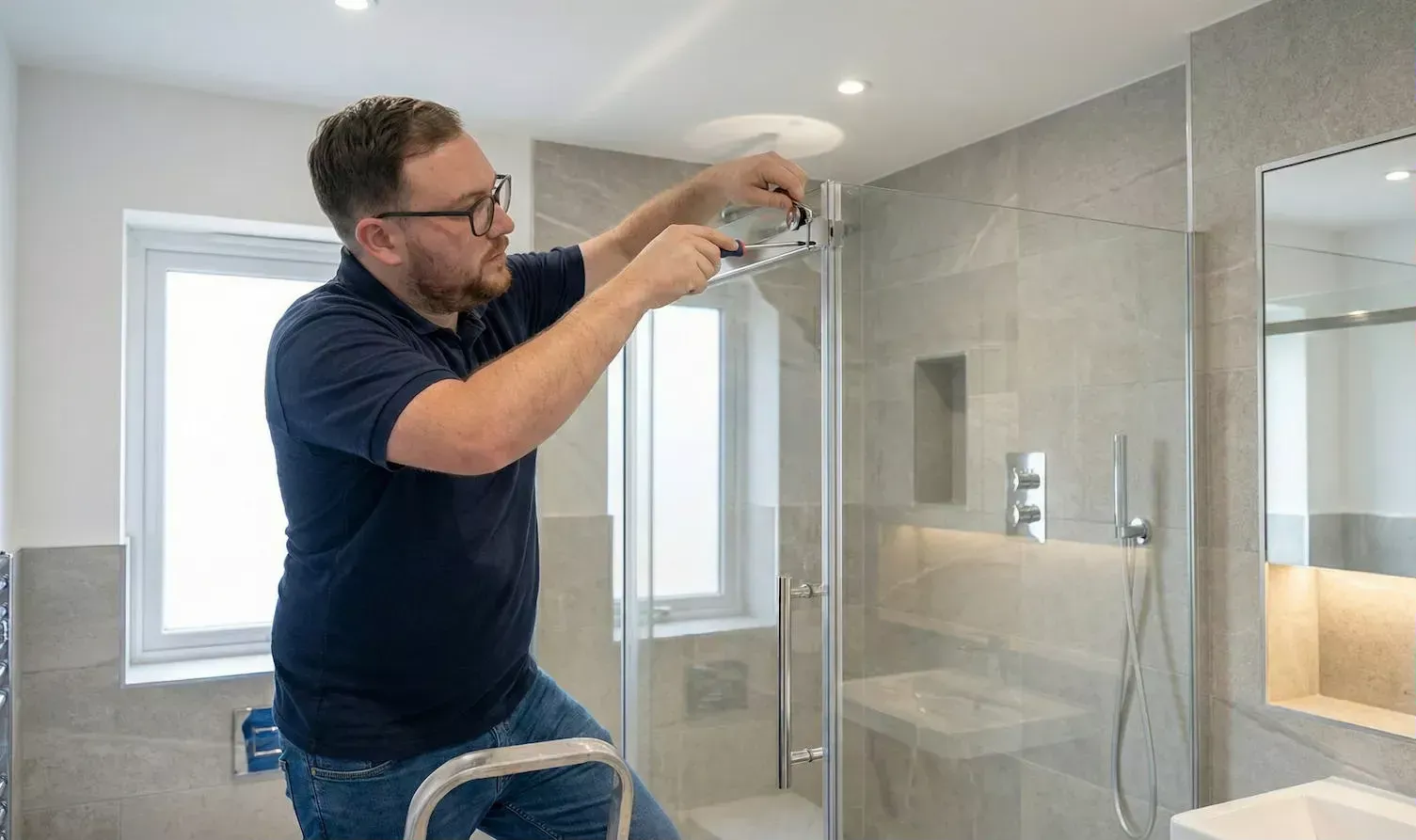 Ajuste de rodamientos de mampara en Alcorcón